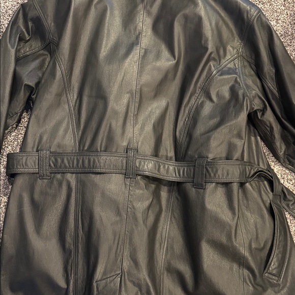 Wilsons Leather Men's Black Trench Coat 3M Thinsulate - Medium - Picture 16 of 16